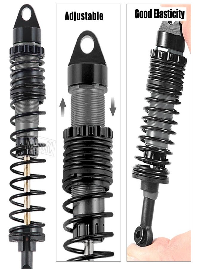 hopsupRC RC Upgrades Parts Aluminum Front Rear Assembled Full Metal Shocks for 1/10 Rustler/Slash/Stampede/Bandit VXL 4X4 4WD 2WD,Shocks Absorber Damper Full Big Bore,Titanium(4PCS) - Image 5